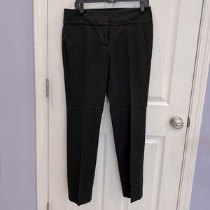Loft Black Cotton/Rayon Julie (curvy) Straight Leg Pants Size 8